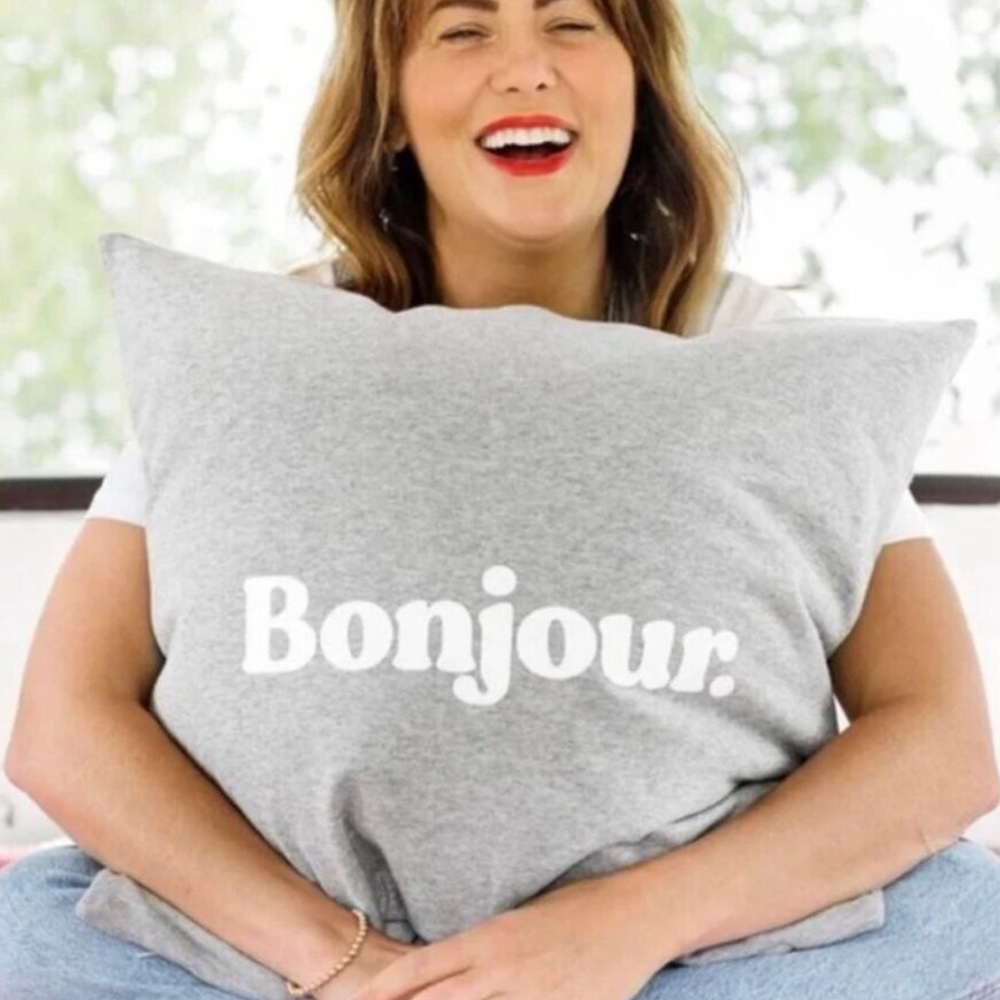 NWT Jillian Harris Jilly Box Province of Canada Bonjour Pillow Cover Zip Sham